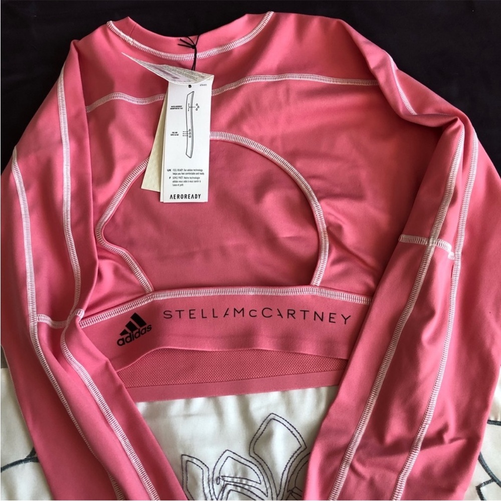 NEW Adidas x Stella McCartney Yoga Crop Top - Picture 5 of 8